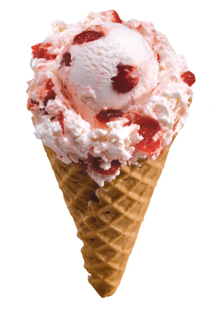 Strawberry Ice Cream Cone