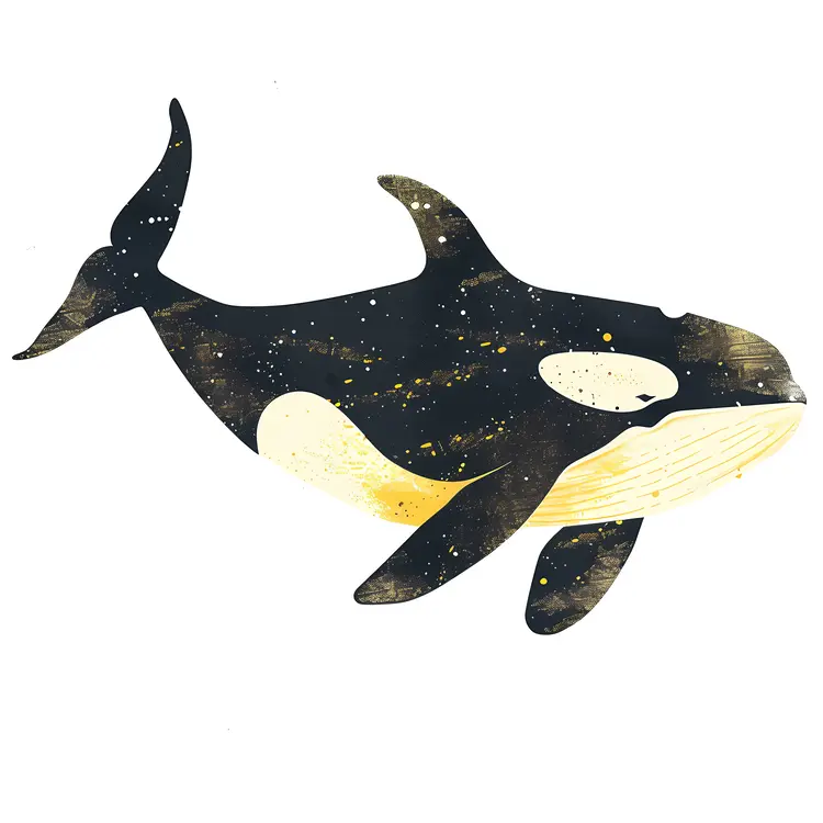 Stylized Orca Artwork