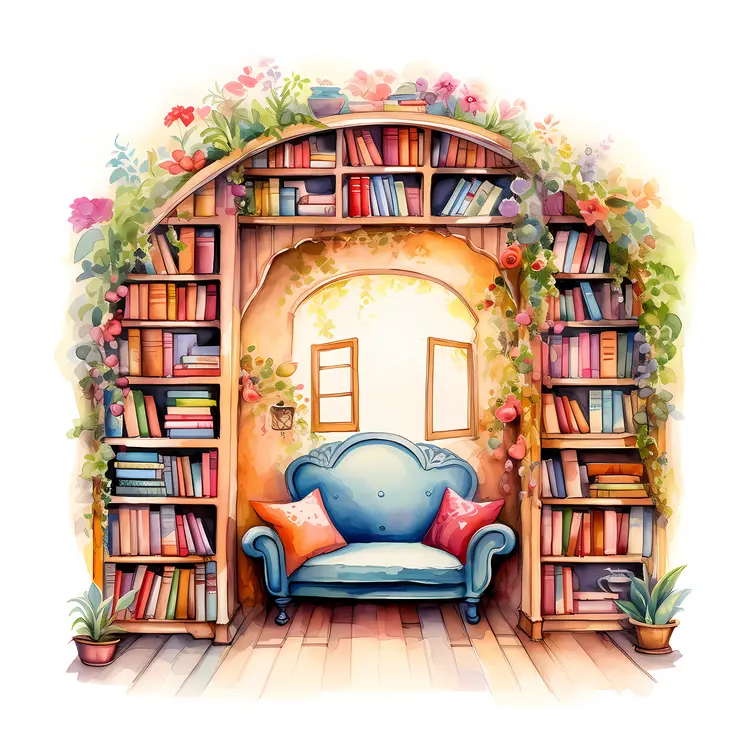 Vintage Cozy Bookshelf Chair