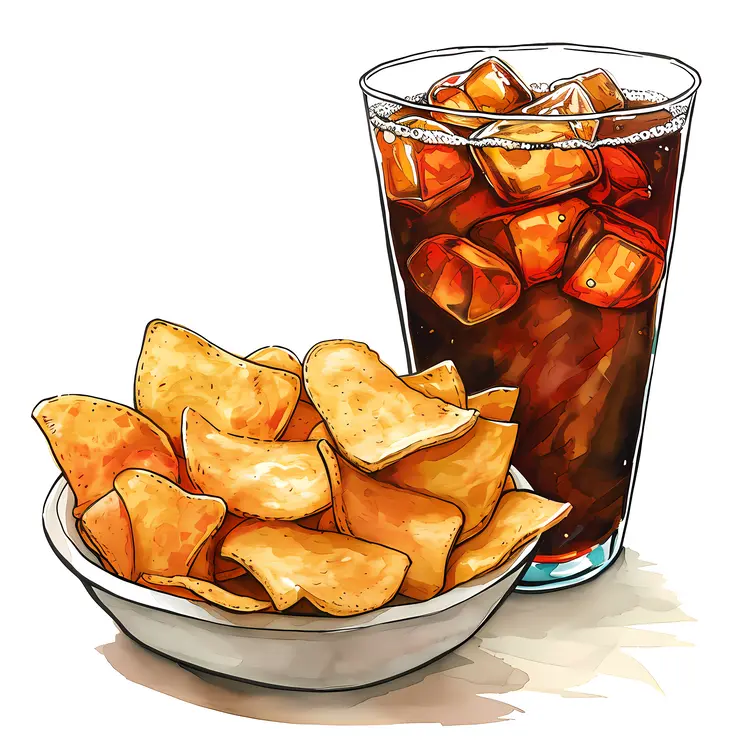 Crunchy Chips and Soda
