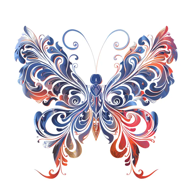 Ornate Butterfly Illustration