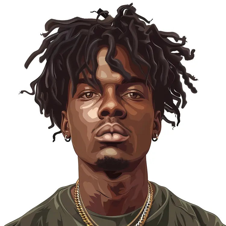 Dreadlocks Hairstyle Illustration