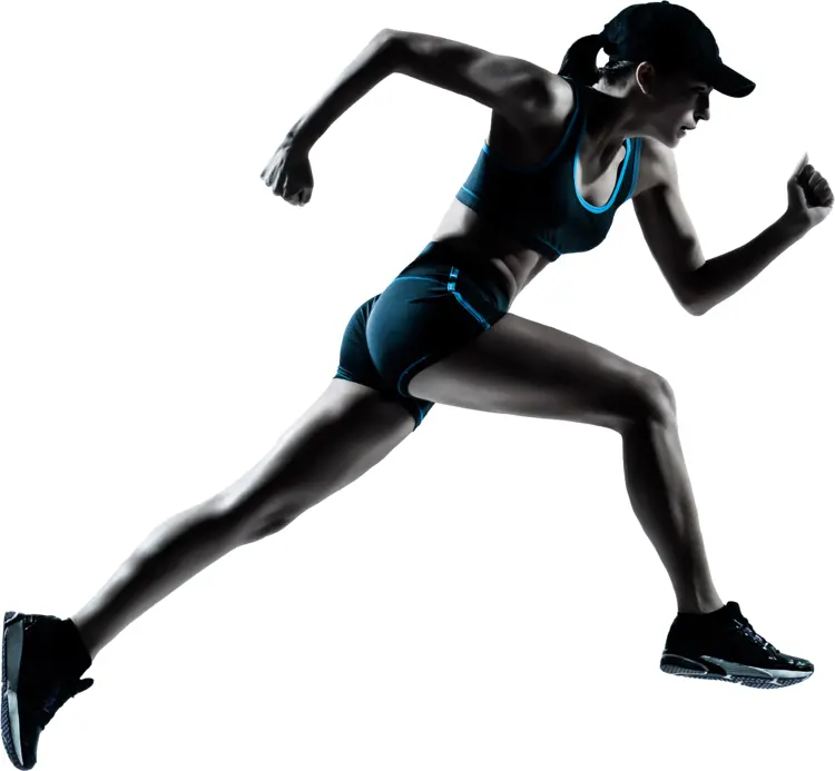 Running Woman in Sportswear