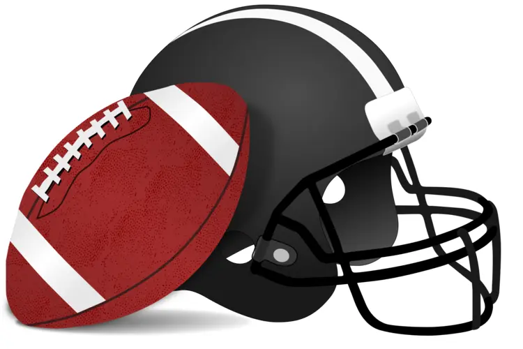 Football Helmet and Ball