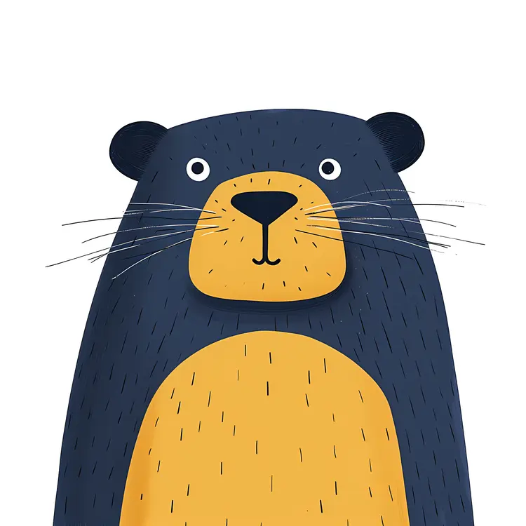 Cute Bear Cartoon Illustration