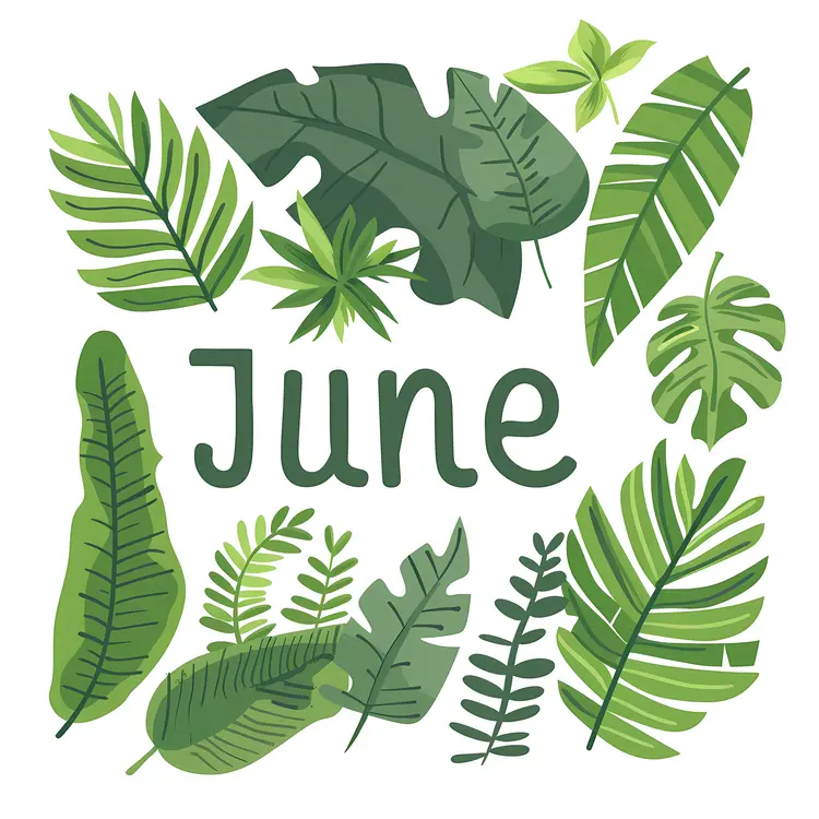 June with Green Leaves