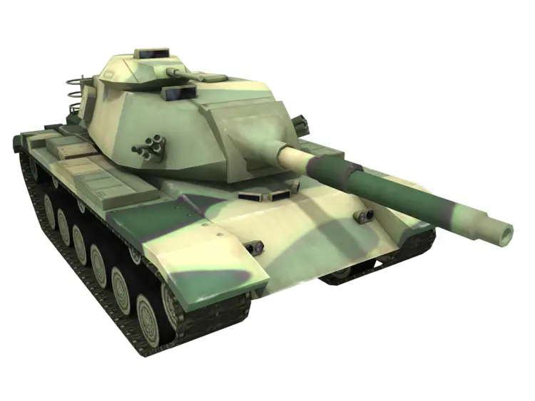 Camouflage Military Tank