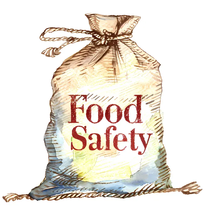 Food Safety Sign on Bag