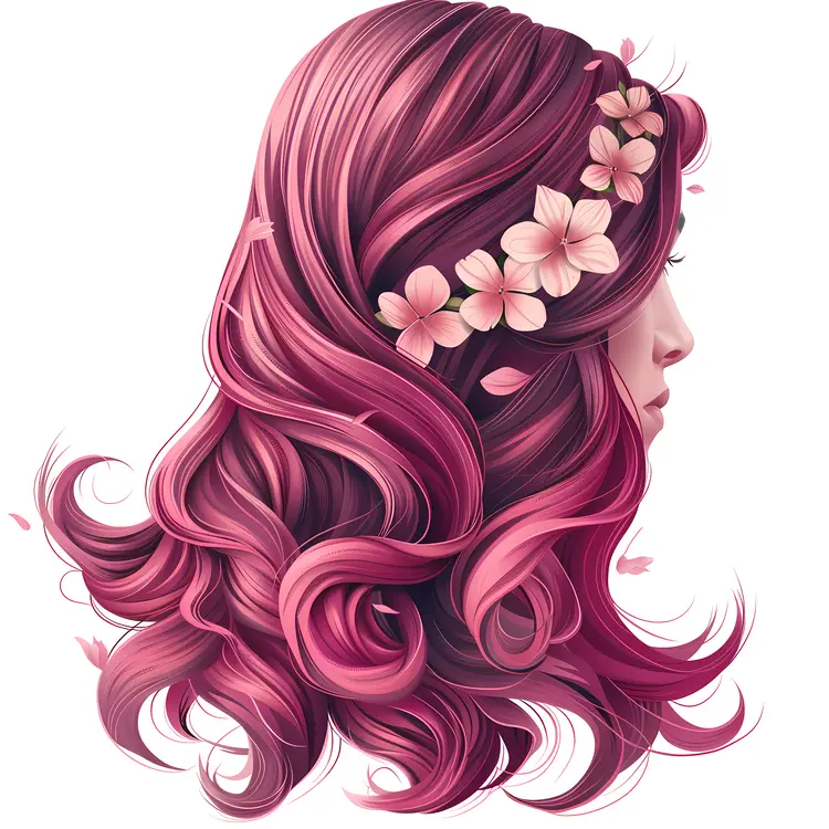 Artistic Woman with Pink Hair