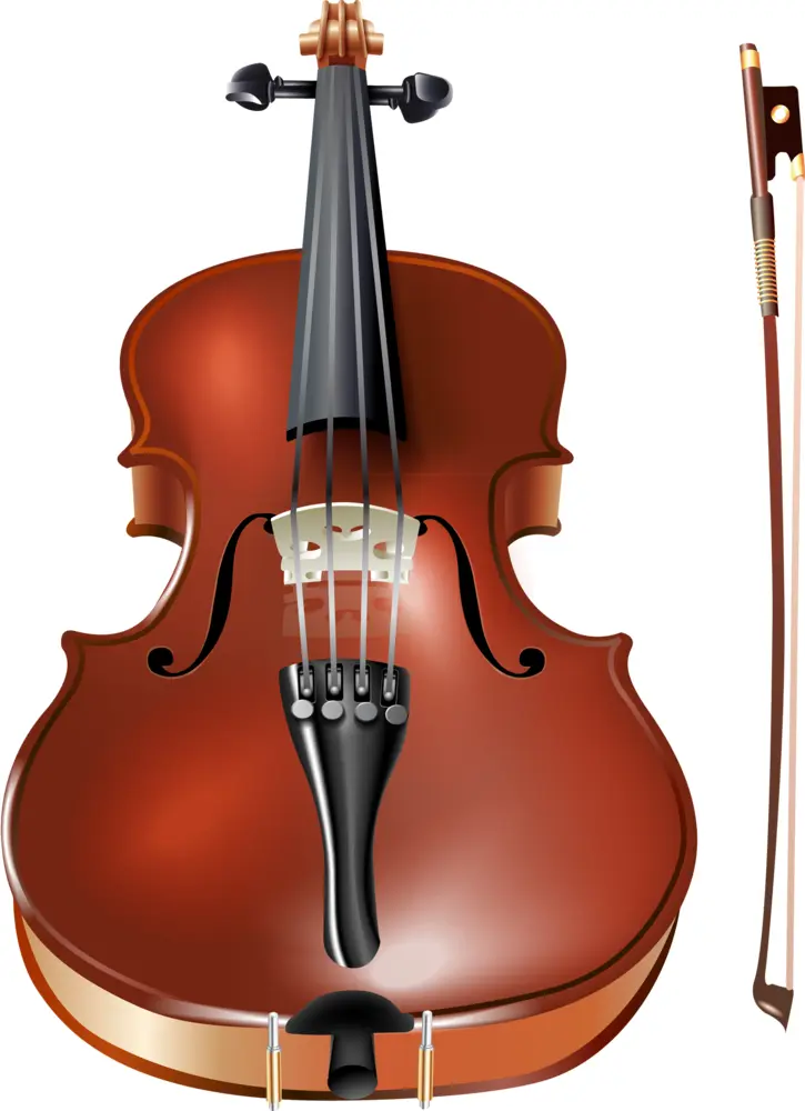 Elegant Violin with Bow