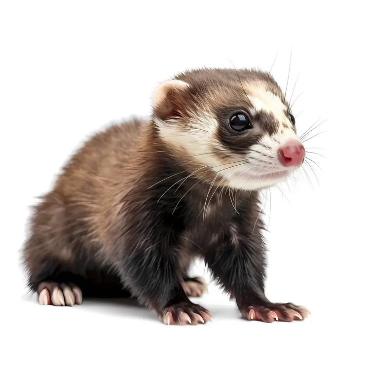 Adorable Brown Ferret