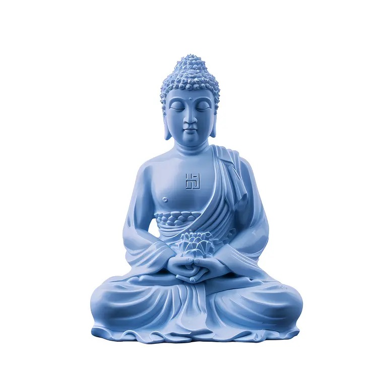 Blue Buddha Statue