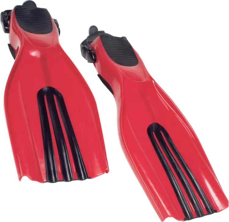 Red Diving Fins for Water Activities
