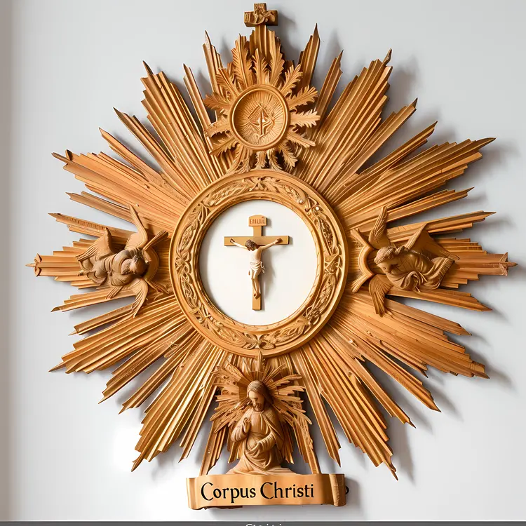 Wooden Corpus Christi Decoration