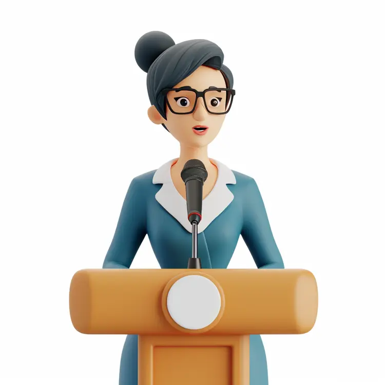 Woman Giving a Speech