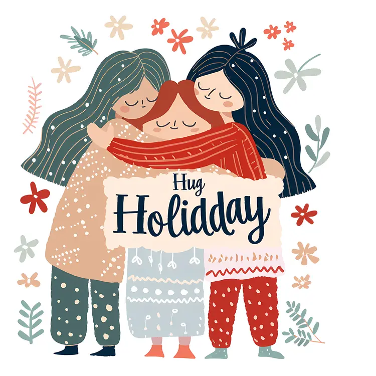 Group Hugging for Hug Holiday