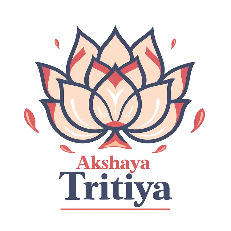 Simple Akshaya Tritiya Diya Illustration