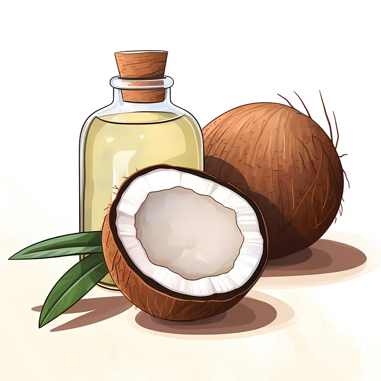 Coconut Oil with Fresh Coconuts