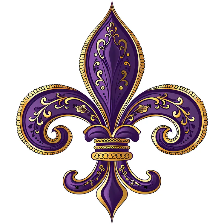 Ornate Fleur-de-lis Design