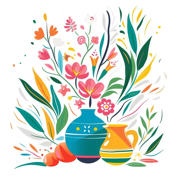 Vases with Flowers
