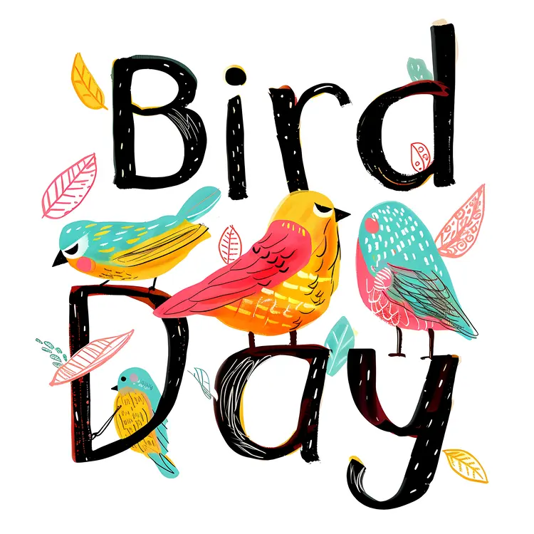 Colorful Birds for Bird Day