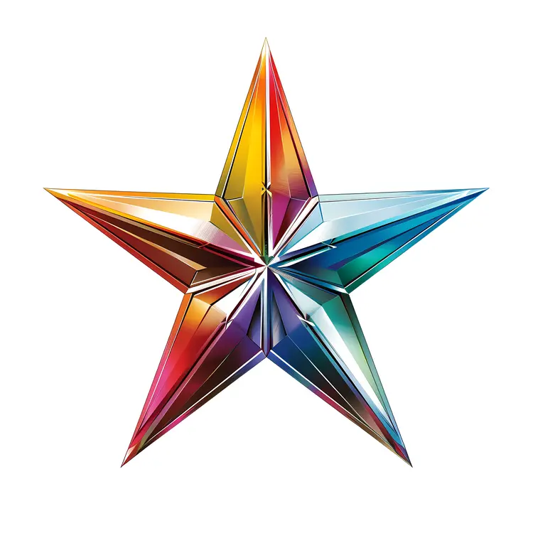 Colorful Shiny Star Decoration