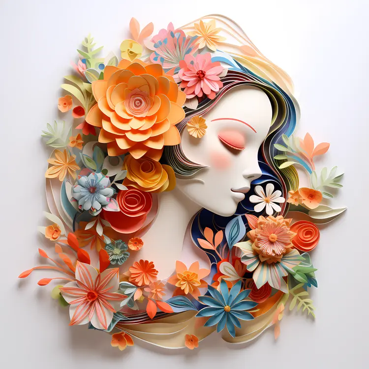 Woman with Floral Headpiece