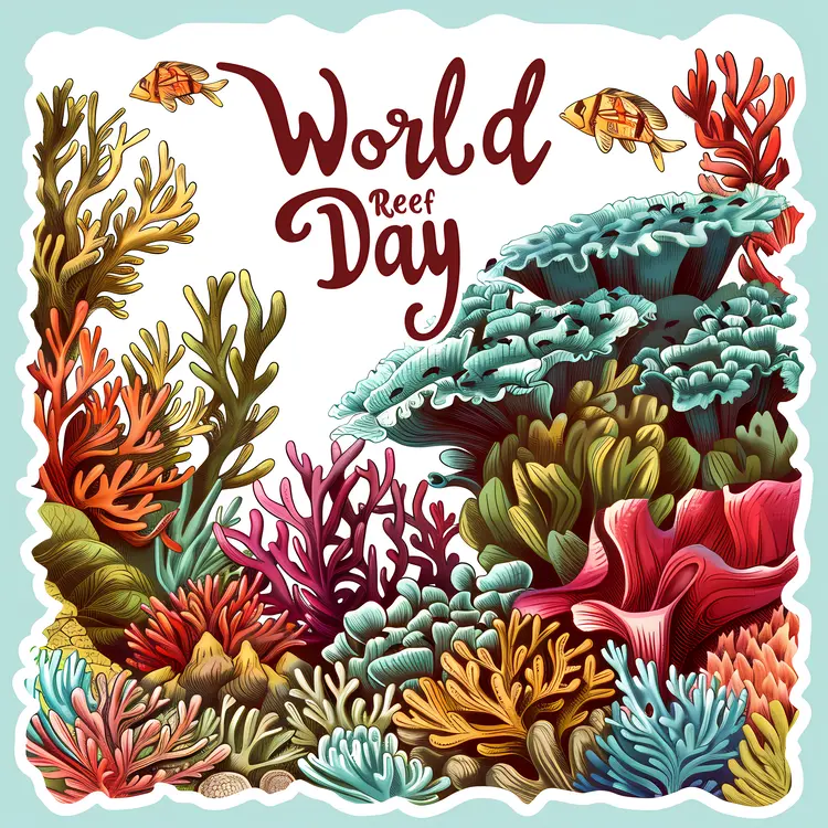 Colorful Coral and Fish for World Reef Day