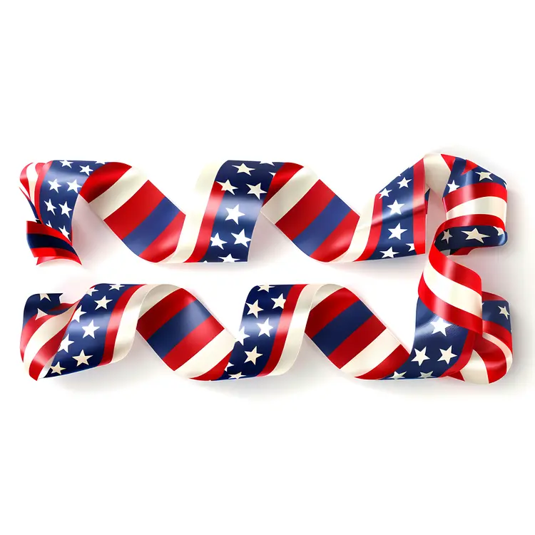 Patriotic Ribbon Decoration