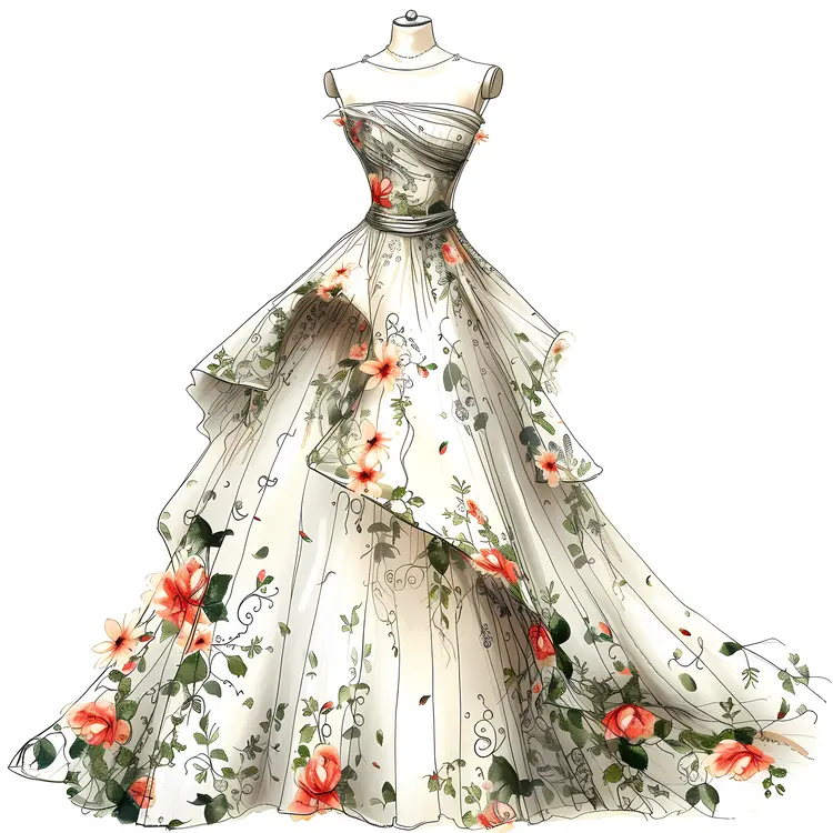 Elegant Floral Dress