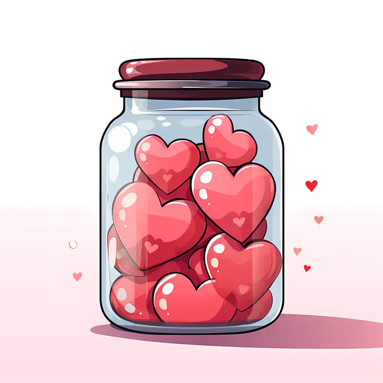Hearts in a Glass Jar