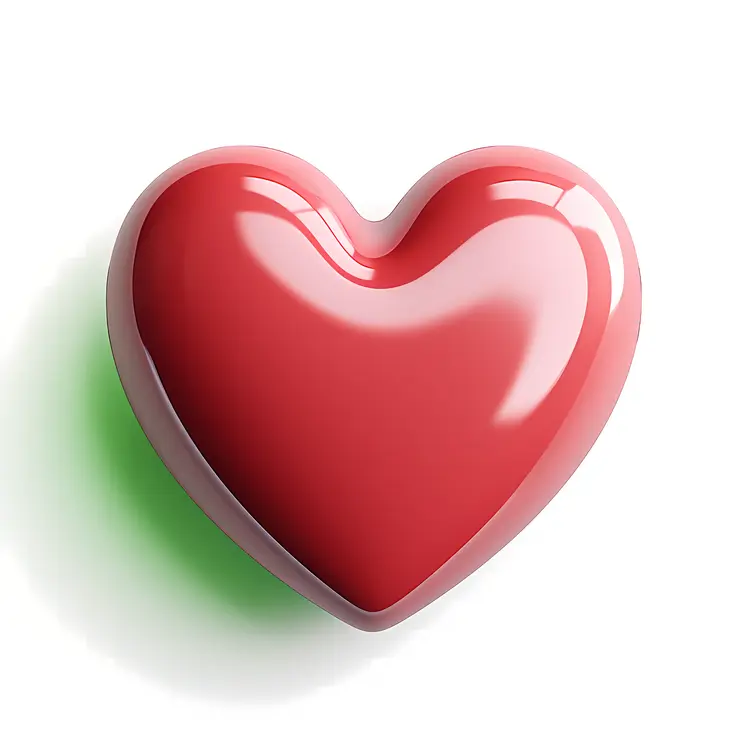 Cute Red Heart Balloon