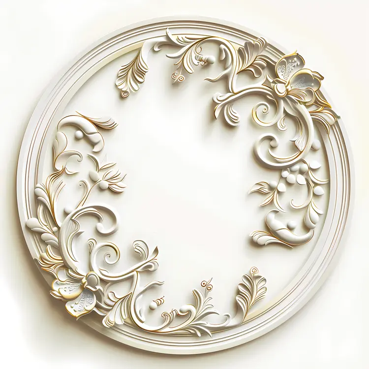 Ornate White Frame Design