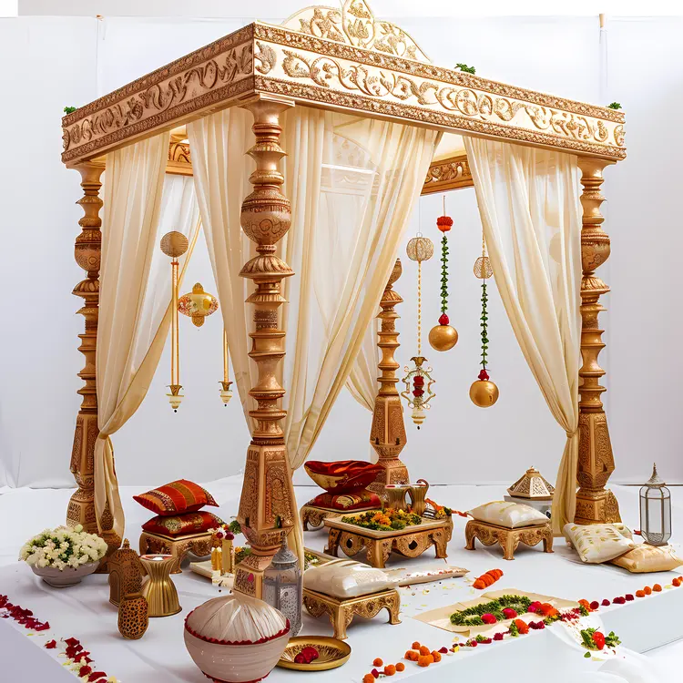 Ornate Decorated Canopy for Ceremony