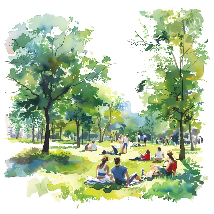 People Enjoying a Day in the Park