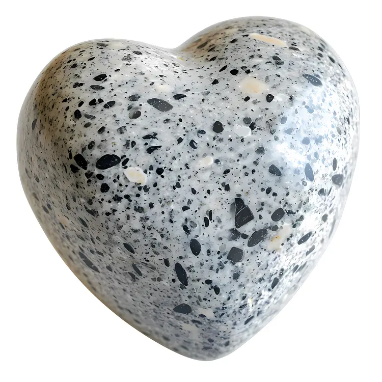 Gray Stone Heart