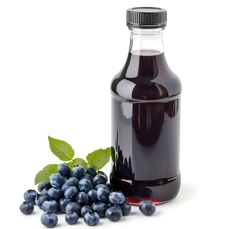 Blueberry Juice with Fresh Blueberries