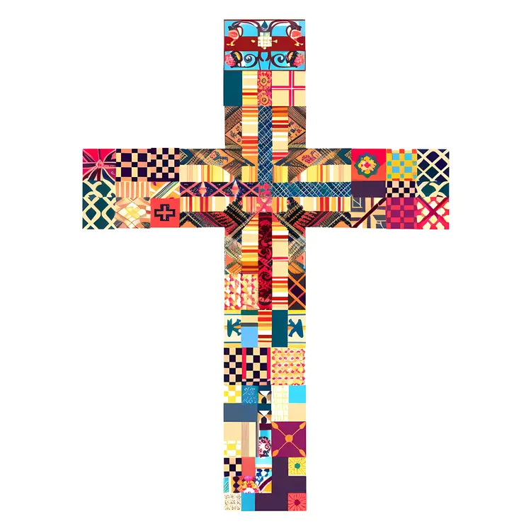 Patchwork Cross Illustration