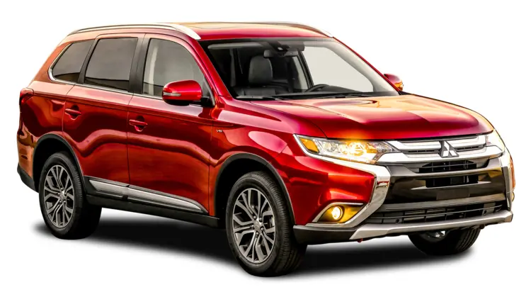 Red Mitsubishi Outlander SUV