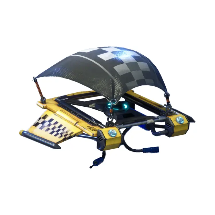 Yellow and Black Glider for Fortnite