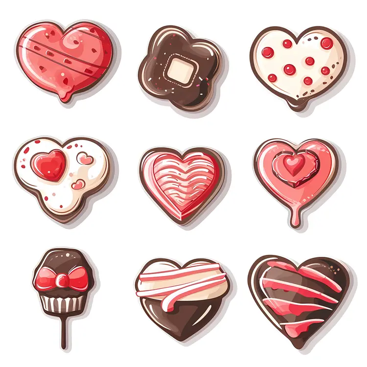 Heart-shaped Cookies for Valentine's Day