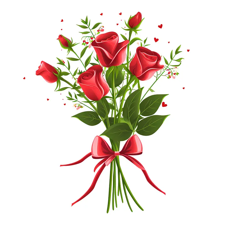 Romantic Red Roses Bouquet