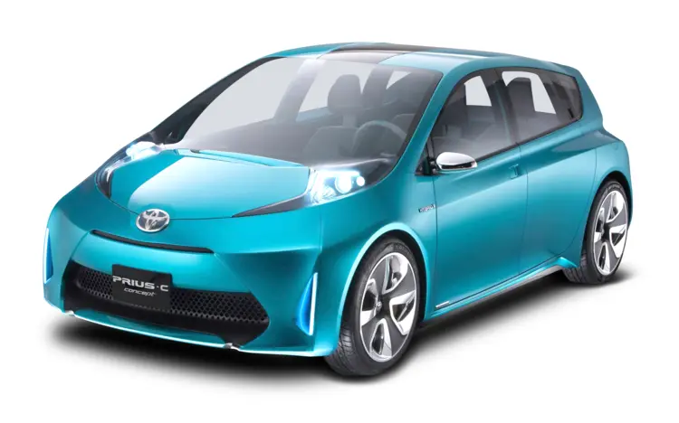 Modern Blue Compact Car