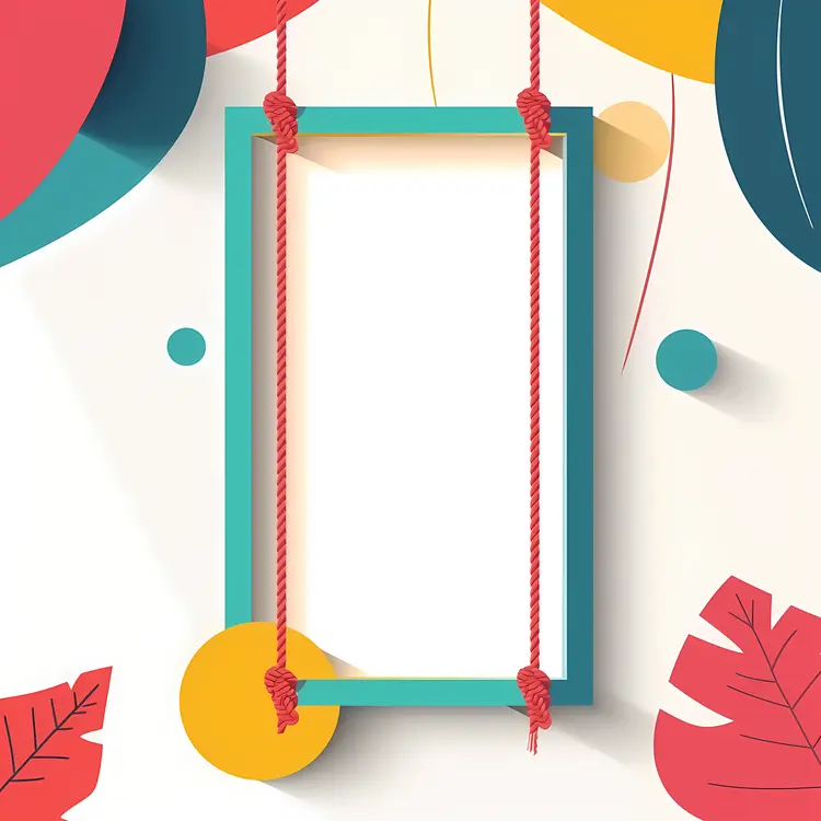 Colorful Swing Frame with Playful Elements