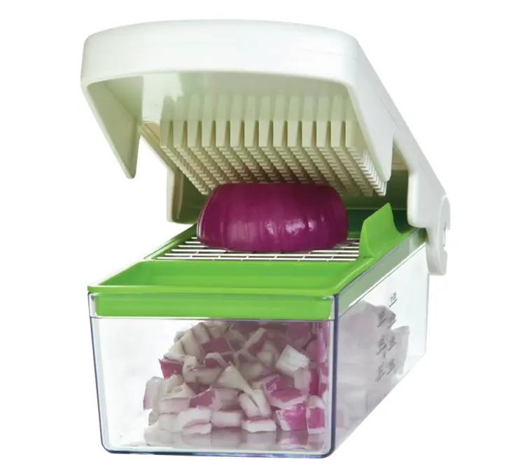 Vegetable Chopper with Chopped Vegetables