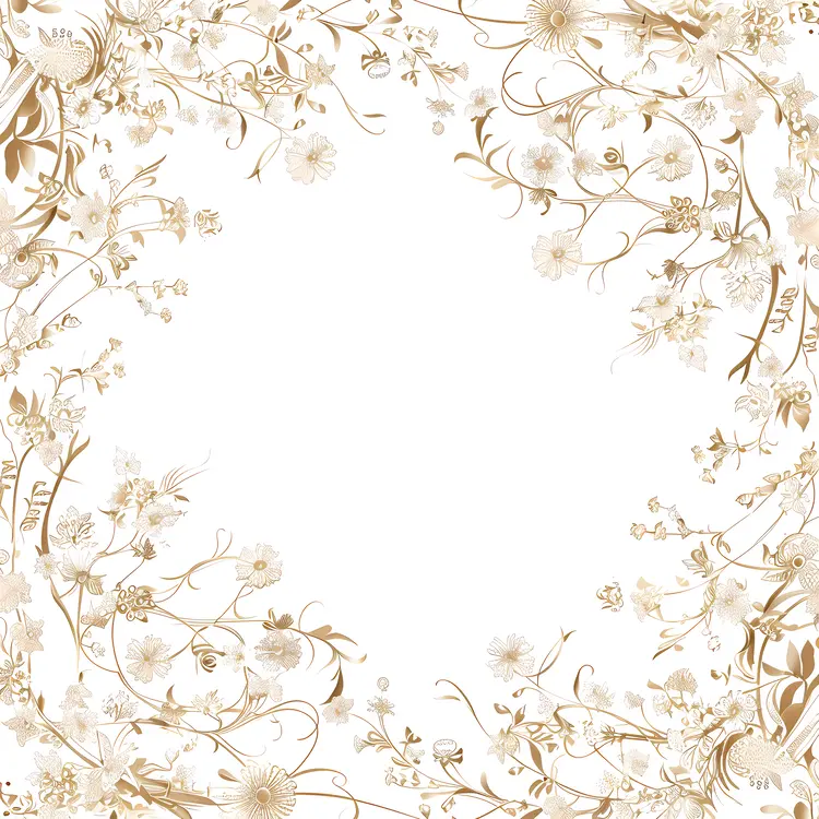 Elegant Vintage Floral Frame