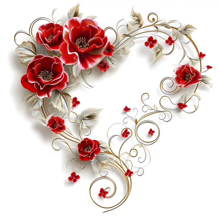 Heart Shaped Floral Arrangement