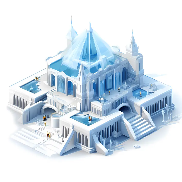 Elegant Frozen Ice Palace