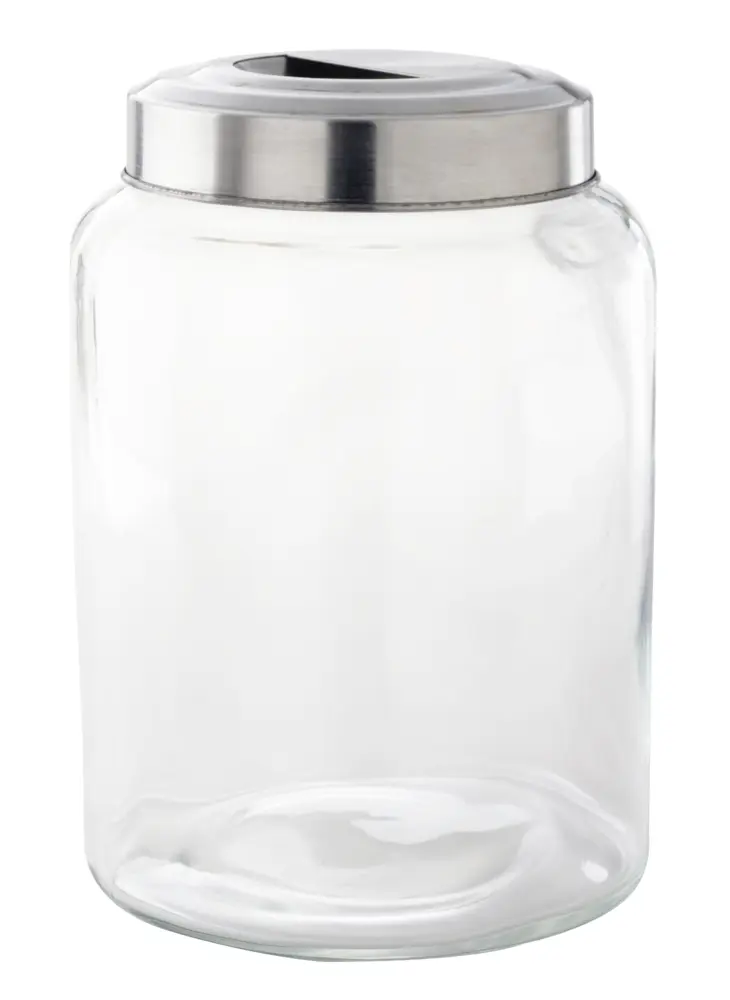Clear Glass Storage Jar