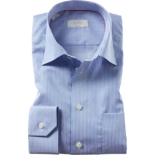 Folded Blue Striped Shirt